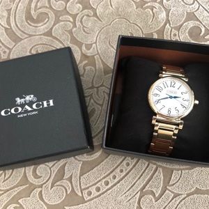 Coach Madison Gold Plated Stainless Steel Watch